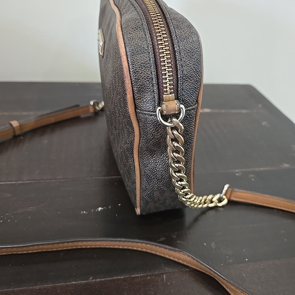 Michael Kors Jet Set Travel Medium East West Crossbody bag BROWN - Picture 3 of 13